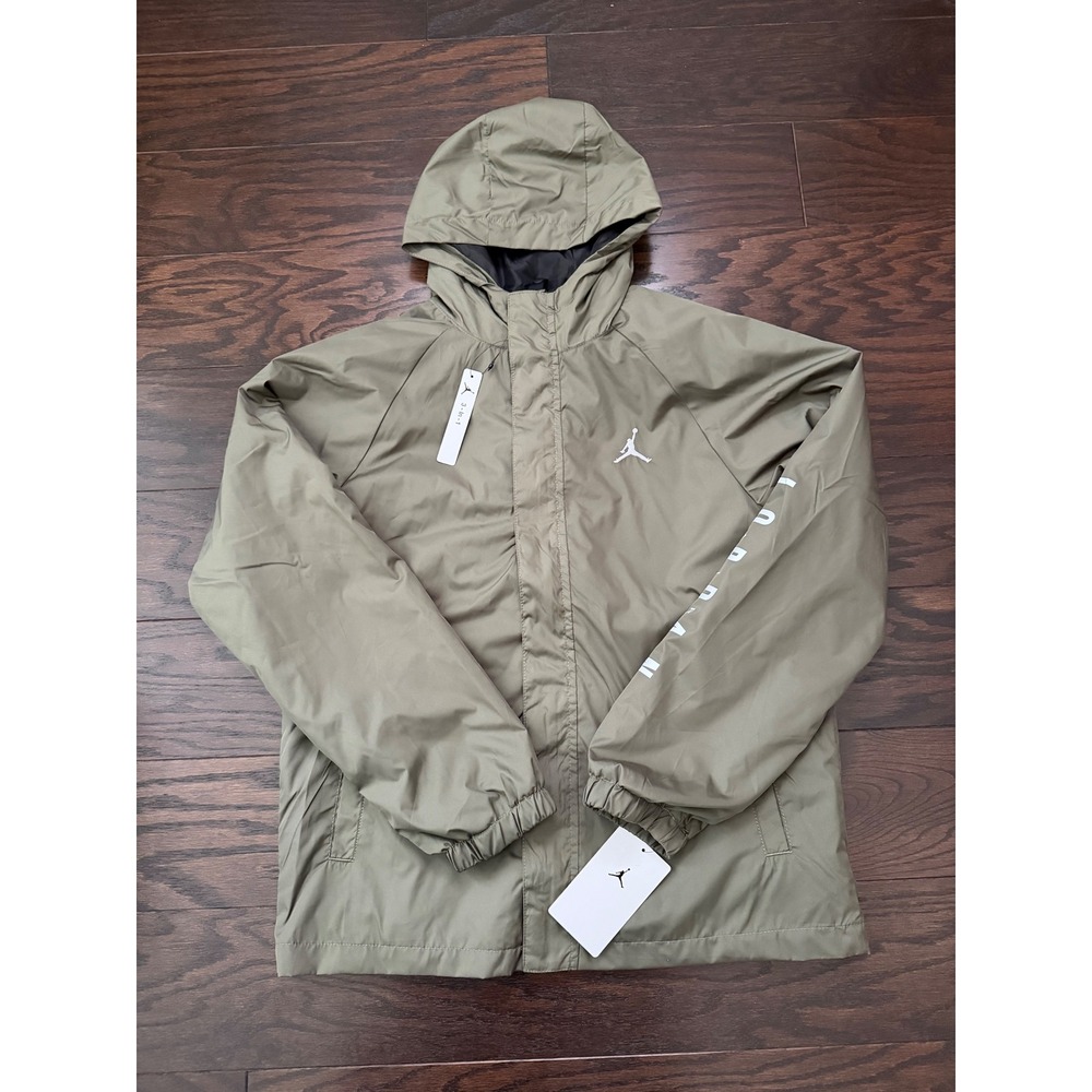 Jordan Boys 3-in-1 Systems Jacket Medium Olive Green Hooded Fleece L 95D864-E6F